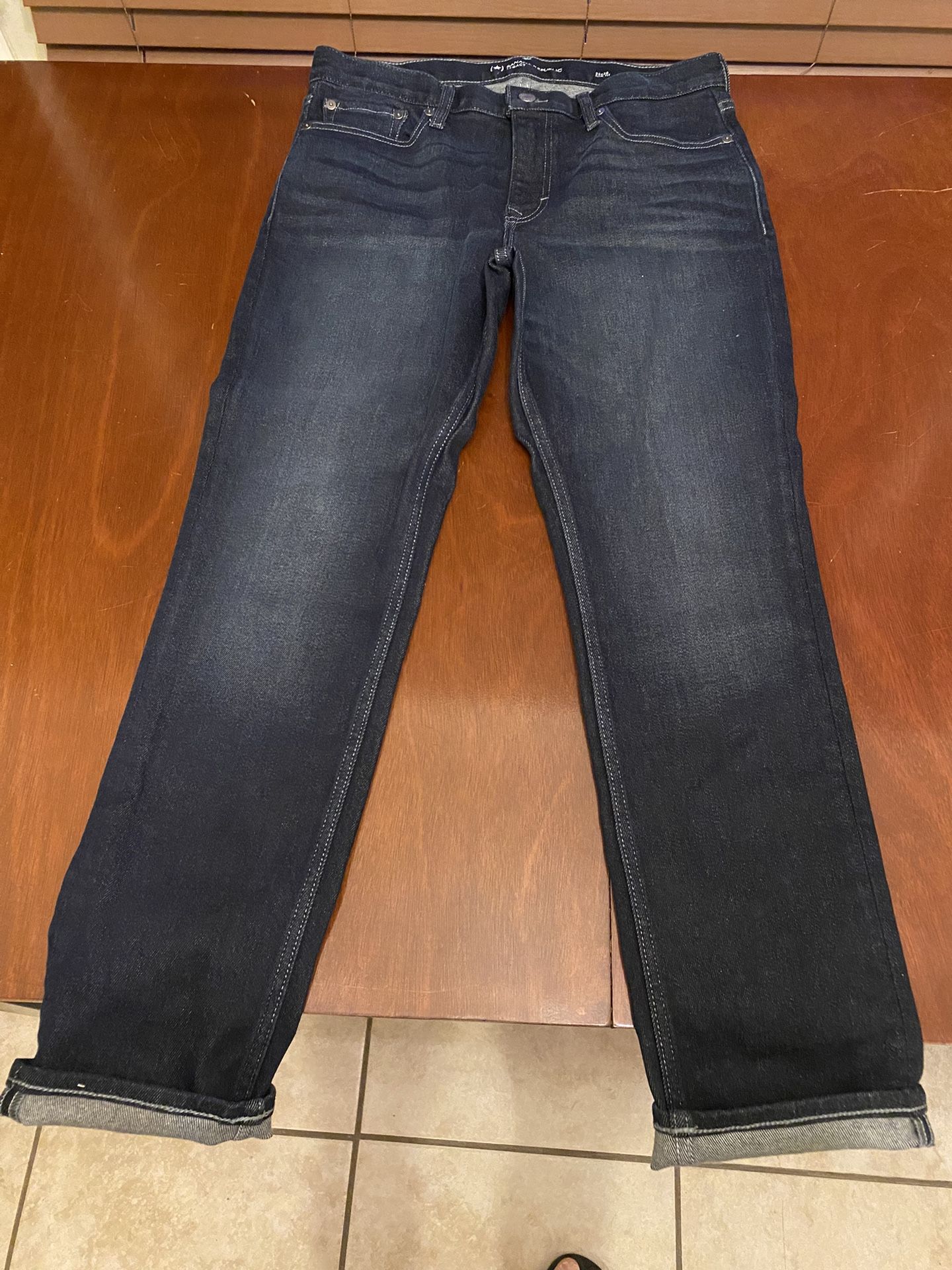 Mens Banana Republic Legacy Slim Jeans 32x30 Dark Blue