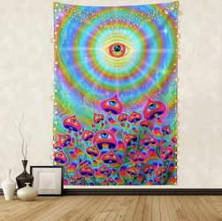 Psychedelic Mushroom Tapestry