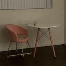 Moving Sale) White Round Table