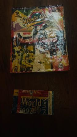 Marlins World Series Game Book and Ticket Stub