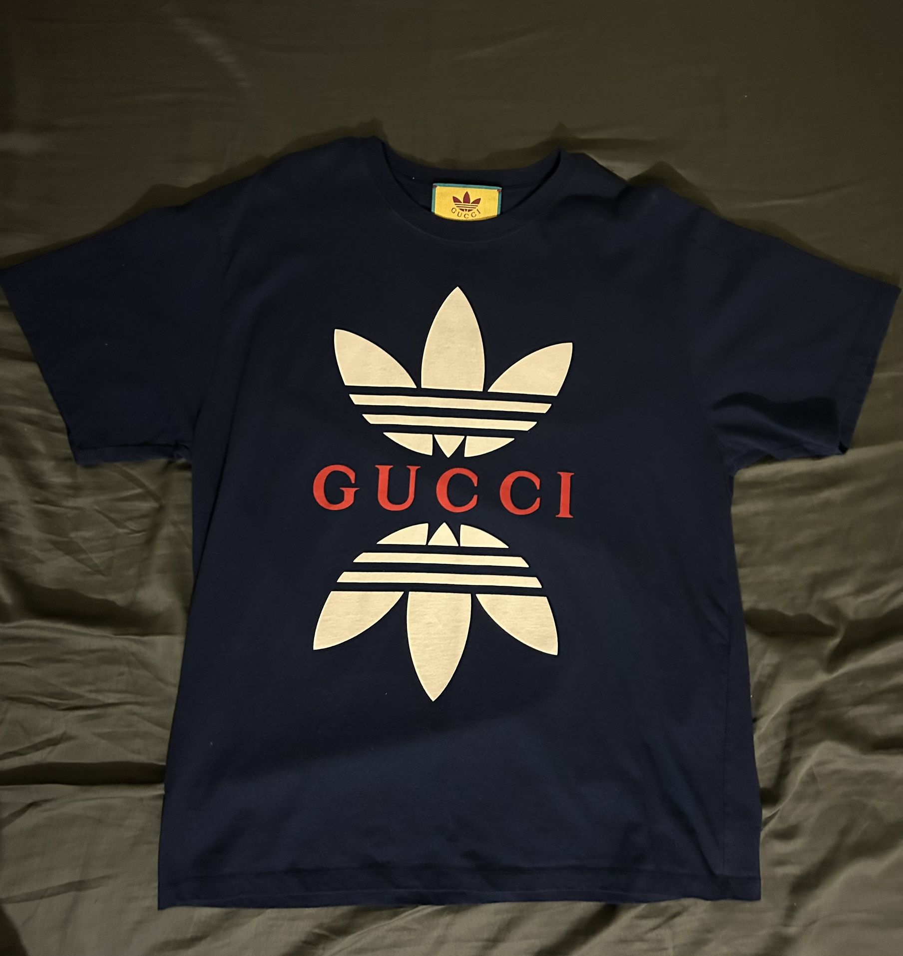 Gucci x Adidas Cotton Jersey T-shirt navy Color