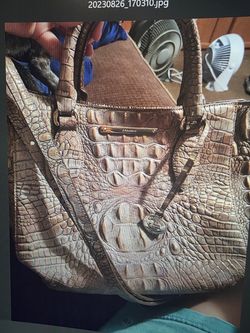 Gold Leather Brahmin