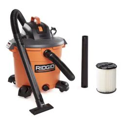 16 Gal. 5.0 Peak HP NXT Shop Vacuum Wet Dry Vac with General Debris Filter, Locking Hose and Attachments HD1640