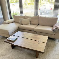 Sectional sofa beige $820 New