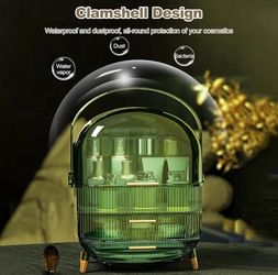 Ergocar Portable Retro Series Multi-Function Make Up Case Dustproof Cosmetic Storage Box, Skin Care Products Jewelry Organizer Finishing Box Bathroom 