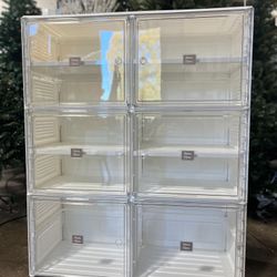 Brand: DAMAHOME 3.6 Shoe Organizer Foldable Shoe Rack for Entryway, 5 Tiers for 20 Pairs, Stackable Storage Shoe Box Organizer Cabinet with Doors and 