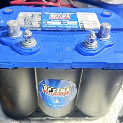 Blue Optima deep cycle starting used two times in my boat