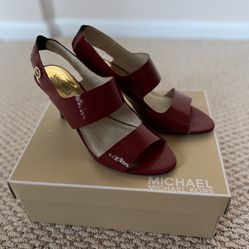 Michael Kors Red Glossy Sandals