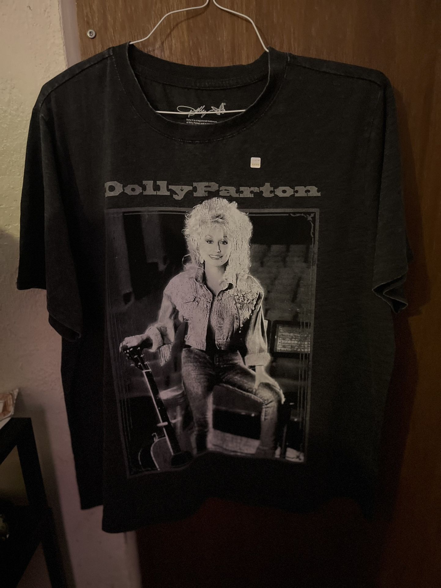 Dolly Parton Black And Gray Shirt (size X) Original