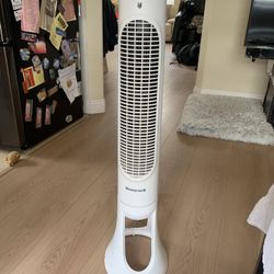Honeywell QuietSet 5 Speed Oscillating Tower Fan White W/ Remote 