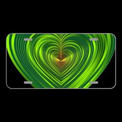 License Plate Novelty Car Front Colorful Prismatic Chromatic Rainbow