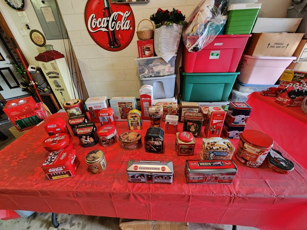 32 Collector Tin Canisters