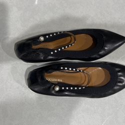 Authentic Aquazzura Leather Flats Size 38