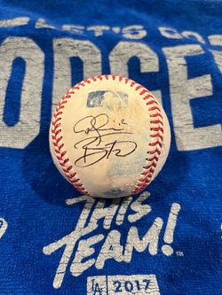Brice Turang and Rhys Hoskins Signed/Auto Rawlings Baseball