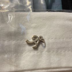 Silver Letter A Charm