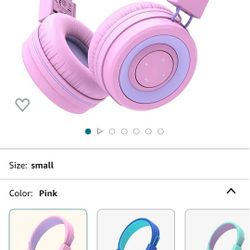 Brand New Wireless Kids Headphones Pink