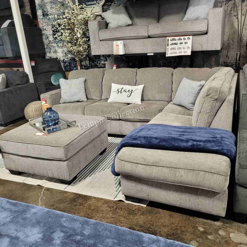 Grey Sectional Couch Living Room Set