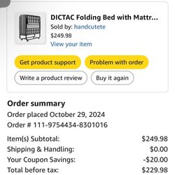 Dictac Folding Bed