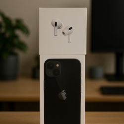 Iphone 13 brand new sealed pack With Airpods 