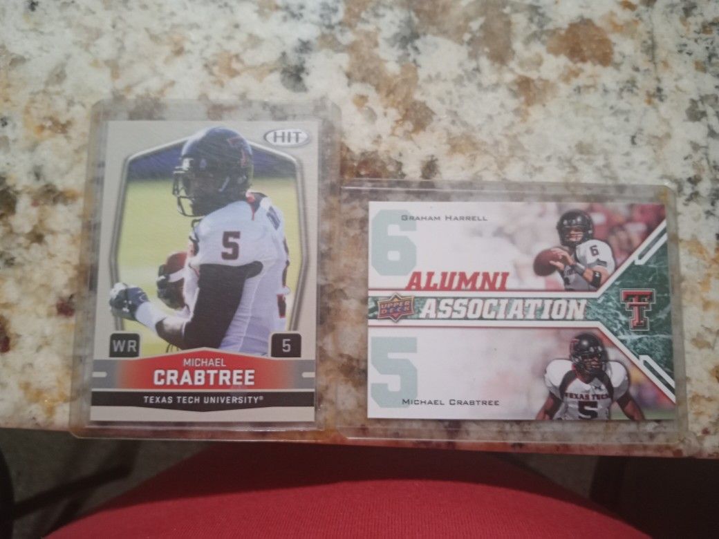 2 Michael Crabtree Sophomore Cards
