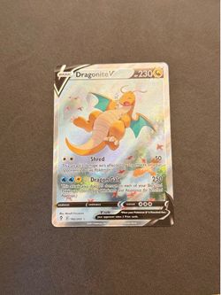 Pokémon Dragonite V Alternate Full Art Ultra Rare Holo 192/203 Evolving Skies LP