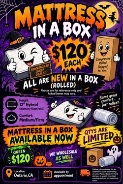 New Queen Hybrid Mattress in a Box