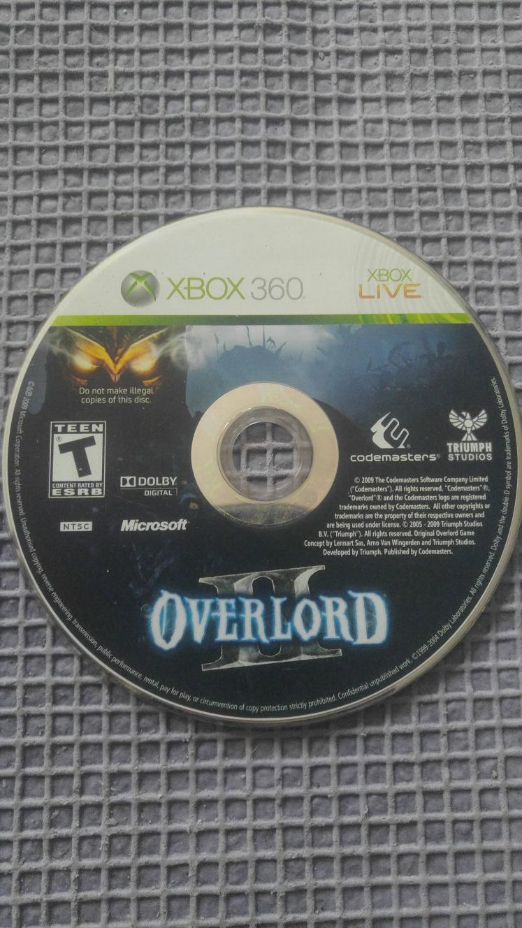 Xbox 360 Over Lord 2