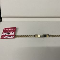 Solid gold ID women’s bracelet 