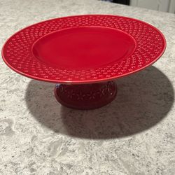 MINI STAR RED CAKE PLATE 