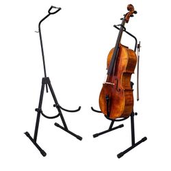 Cello Stand - Adjustable- Gray