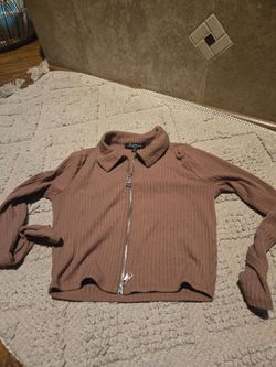 New brown long sleeved top