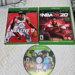 Nba Live 19, Nba 2k20 , Mine Craft,