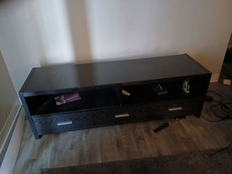 TV stand with glass top