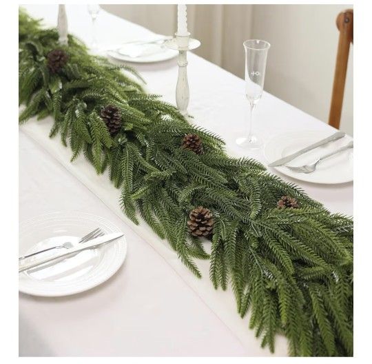 5FT Garland -2PCS, Artificial Pine