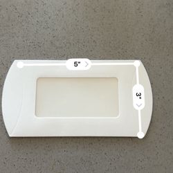 49 White Gift Boxes with Window – 5” x 3” – New