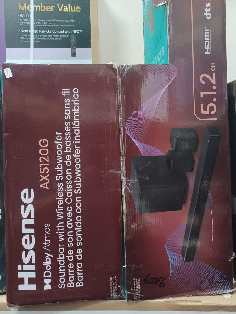 Excellent Gift π. Hisense 5.1 Channel Bluetooth Soundbar. 420 Watts. Brand New