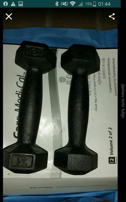 Pesas de metal 6 libras 12 dolares