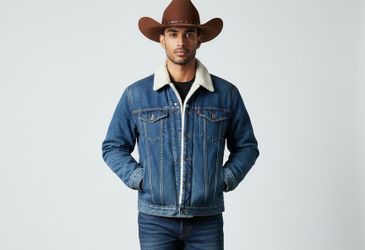 Vintage Wrangler Western Sherpa lined Men’s MEDIUM Denim Trucker Jacket