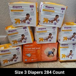 New Size 3 Baby Diapers 284 Count