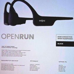 Shockz OPENRUN Sports Black headphones