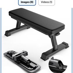 Collapsible flat bench