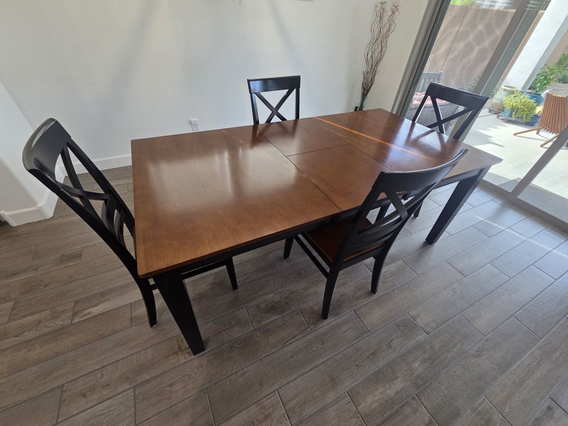 Black & Cherry Dining Table