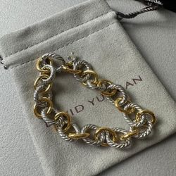 David Yurman Gold and Silver Bracelet