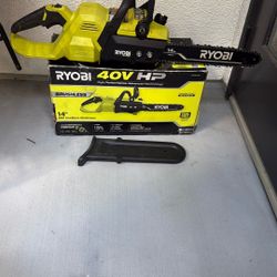 RYOBI 40V HP Brushless 14 in. Battery Chainsaw (Tool Only)