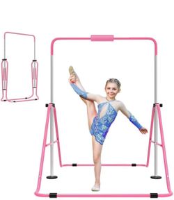 Pink Kids Folding Gymnastics Kip Bar