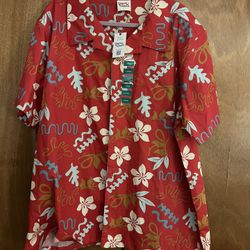 Hawaiian Print Shirt Barefoot In Paradise Men’s 