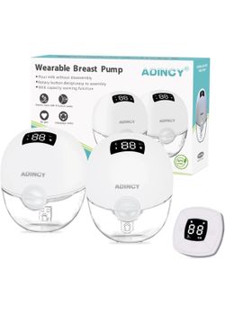 Hands Free Breast Pump, Wearable Breast Pump Low Noise, Strong Suction, 3 Modes