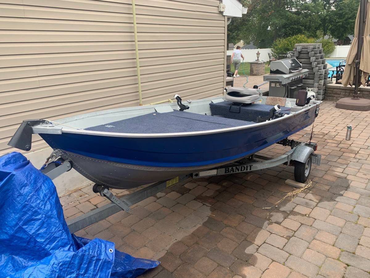 12 ft Aluminum Boat, Electric Motor, and Trailer