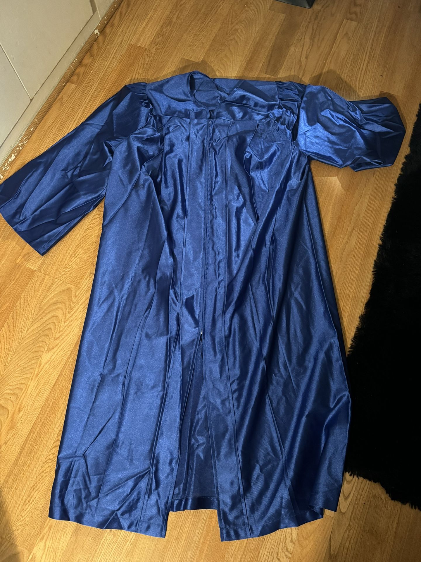 3 Pack of Blue Graduation Gowns and Caps