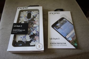 Nice flower pattern case from INCIPIO, for a LG Stylo 3. Also Including 1 screen protector